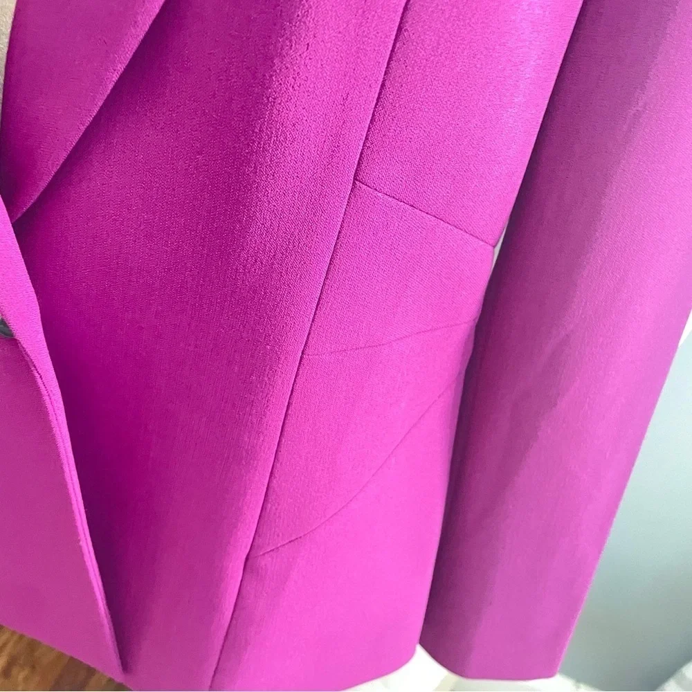 Jones Studio Women's Vibrant Magenta Blazer Size 8